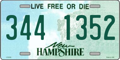 NH license plate 3441352