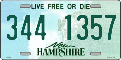 NH license plate 3441357