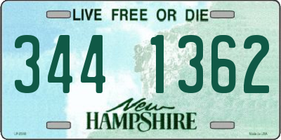 NH license plate 3441362