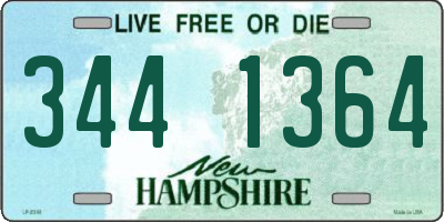 NH license plate 3441364