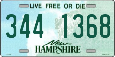 NH license plate 3441368