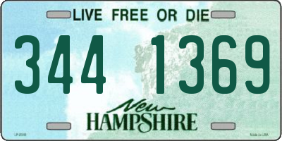 NH license plate 3441369