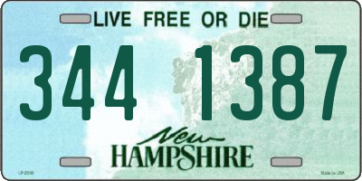 NH license plate 3441387