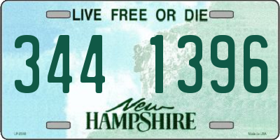 NH license plate 3441396