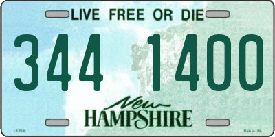 NH license plate 3441400