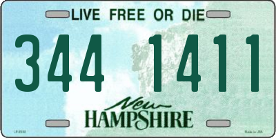 NH license plate 3441411