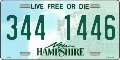 NH license plate 3441446