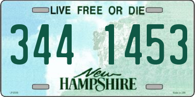 NH license plate 3441453