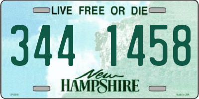 NH license plate 3441458