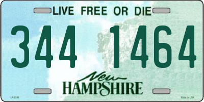 NH license plate 3441464