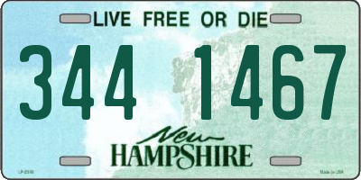 NH license plate 3441467