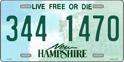 NH license plate 3441470