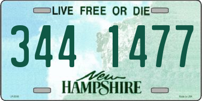 NH license plate 3441477