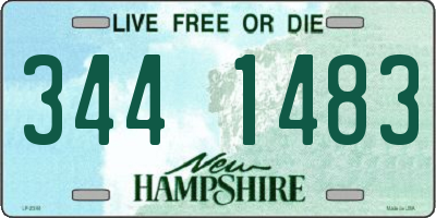 NH license plate 3441483