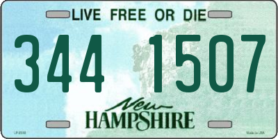 NH license plate 3441507
