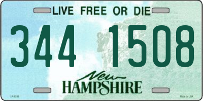 NH license plate 3441508