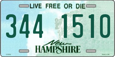 NH license plate 3441510