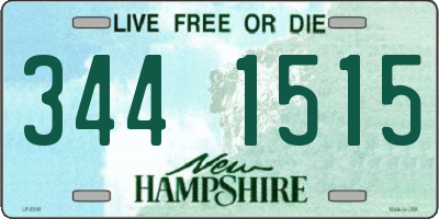 NH license plate 3441515