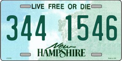 NH license plate 3441546