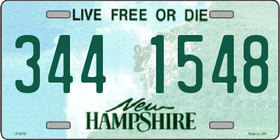 NH license plate 3441548