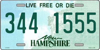 NH license plate 3441555