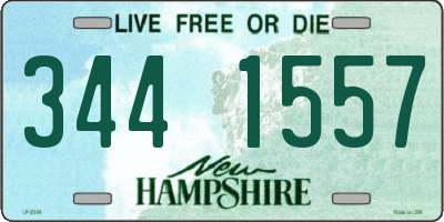 NH license plate 3441557