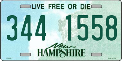 NH license plate 3441558