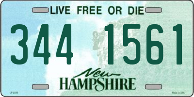 NH license plate 3441561