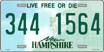NH license plate 3441564