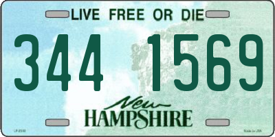 NH license plate 3441569