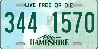 NH license plate 3441570