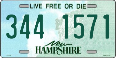 NH license plate 3441571