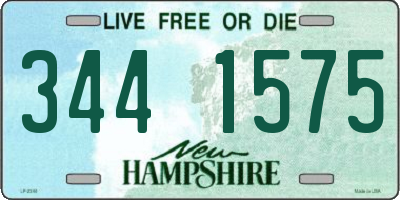 NH license plate 3441575