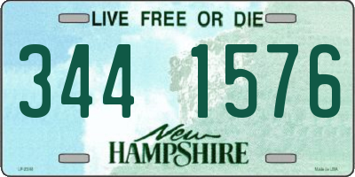 NH license plate 3441576