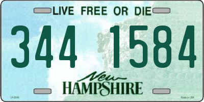 NH license plate 3441584