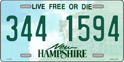 NH license plate 3441594