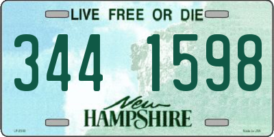 NH license plate 3441598