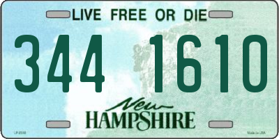 NH license plate 3441610