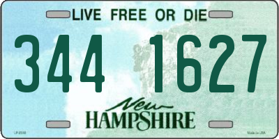 NH license plate 3441627