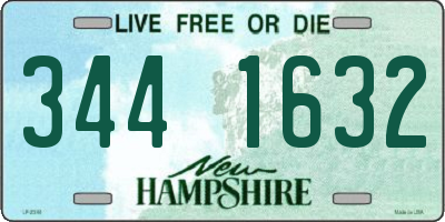 NH license plate 3441632