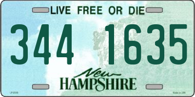 NH license plate 3441635