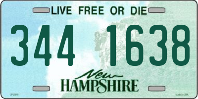 NH license plate 3441638