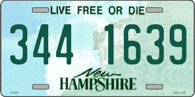NH license plate 3441639