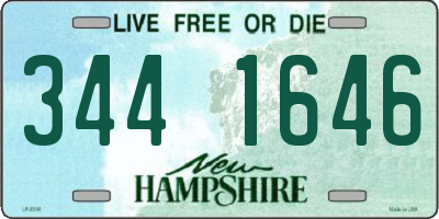 NH license plate 3441646