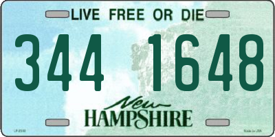 NH license plate 3441648