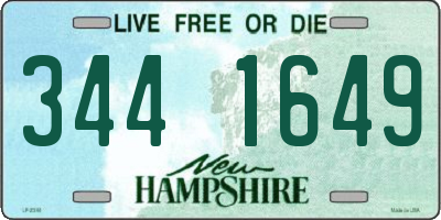 NH license plate 3441649