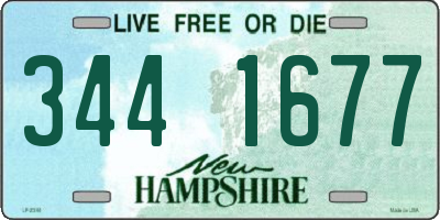 NH license plate 3441677