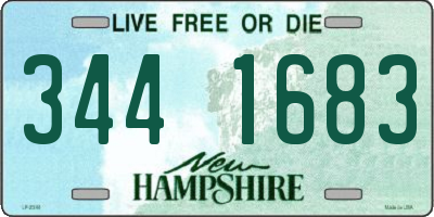 NH license plate 3441683