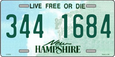 NH license plate 3441684