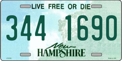 NH license plate 3441690